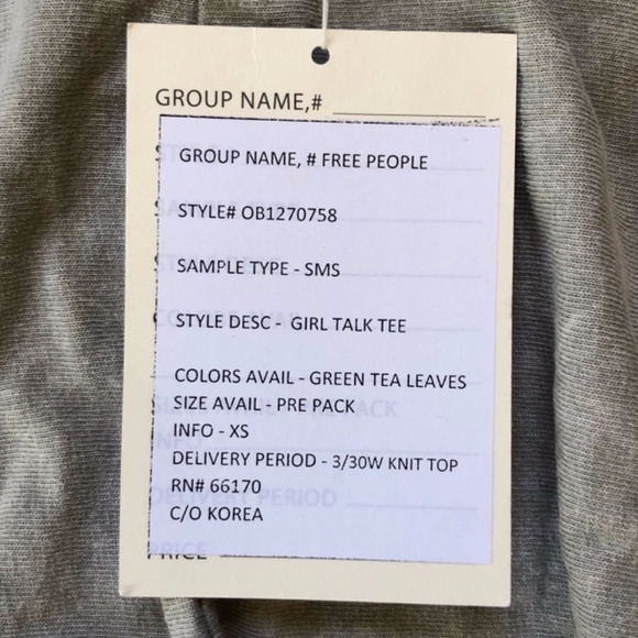 NWT - We The Free Girl Talk Tee In Gray XS - Picture 9 of 9